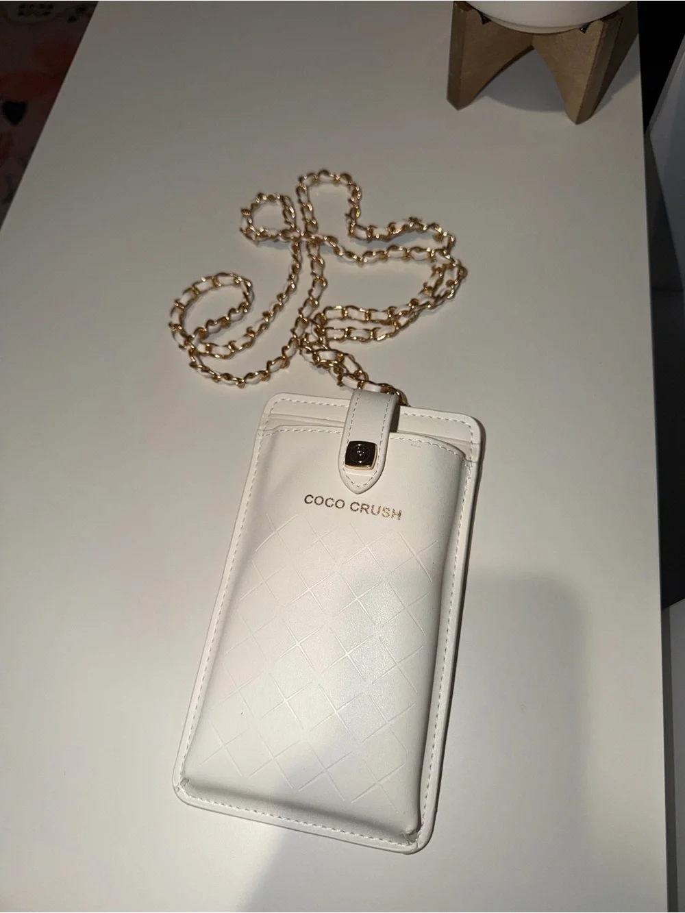 CHANEL compact white